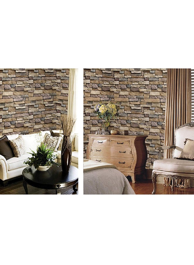 ورق حائط يلتصق بالغراء بتصميم نقشة الطوب متعدد الألوان 45 x 100Ø³Ù†ØªÙŠÙ…ØªØ± - Image 4