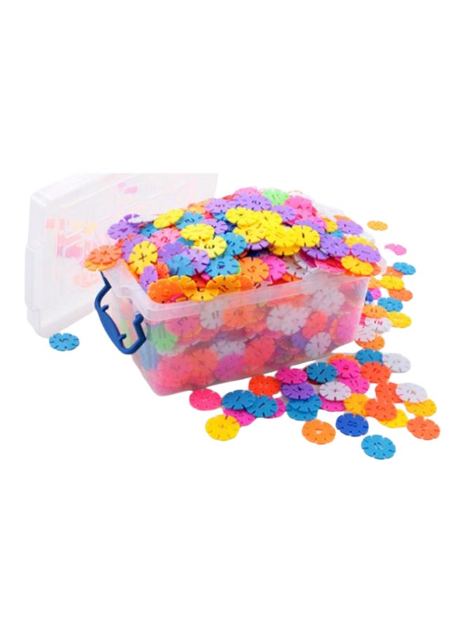 500-Piece Assembled Snowflake Puzzle Set - Image 1