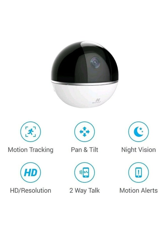 EZVIZ - C6TC Rotary Internet PT Camera 2MP, Wi-Fi, Panoramic View 360°, Smart Features, 2-Way Audio, 1080p, Privacy Shutter, Smart Tracking, True Day/Night, Auto Switch, Infrared Night Vision (Up to 10 meters), Supports MicroSD Card (Up to 128GB) - Image 1