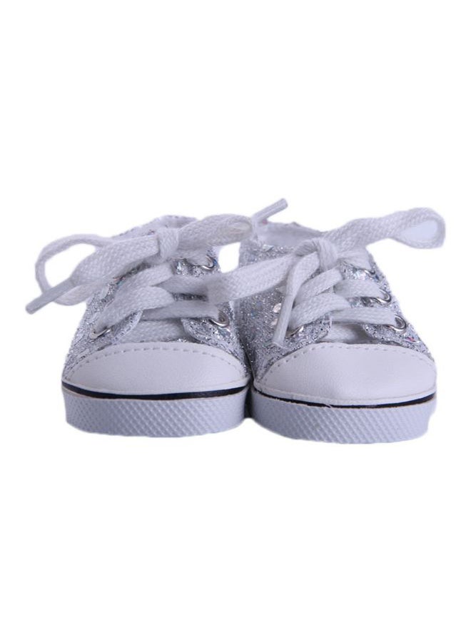 American Doll Lace Up Shoes 18inch - Image 1