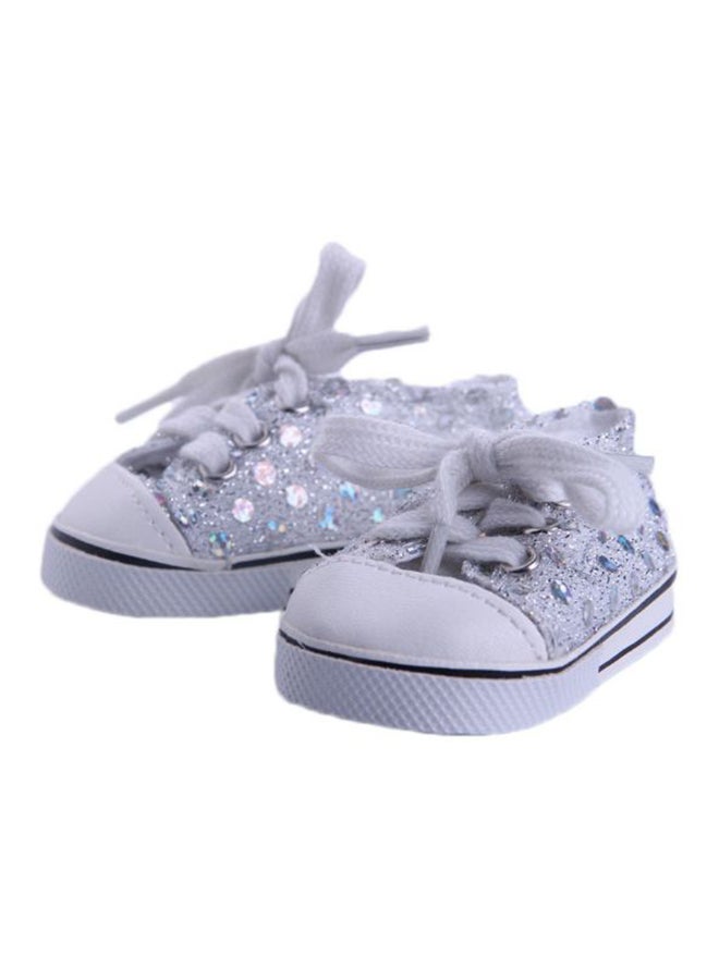 American Doll Lace Up Shoes 18inch - Image 2