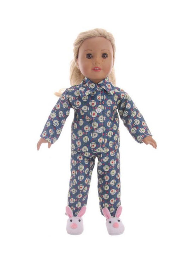 Printed Doll Pajama Outfit 18inch - v1564134440/N28308610A_1