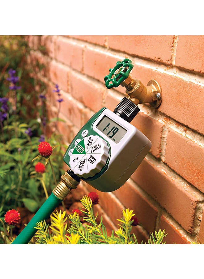ORBIT - Single Outlet Programmable Hose Faucet Timer Green/Grey 6.7 x 3.1 x 10.2inch - Image 1