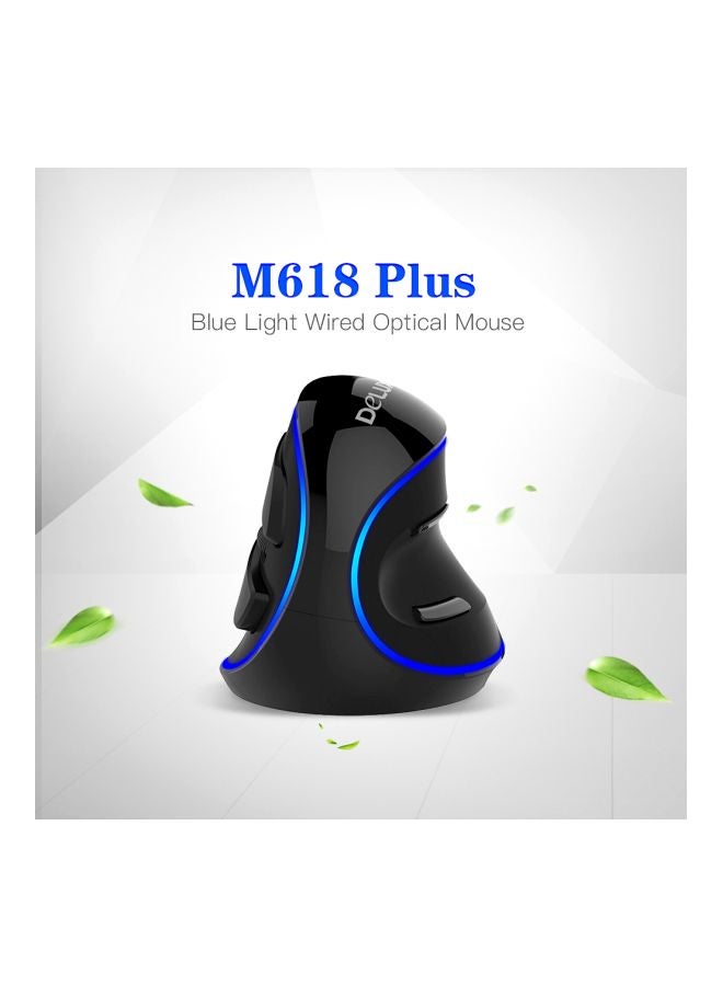 DELUX - M618 Plus Wired Mouse Blue - Image 1
