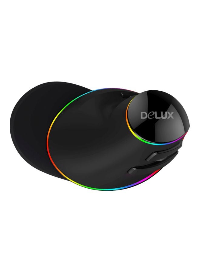 DELUX M618 Plus Wired Optical Gaming Mouse Black - Image 4