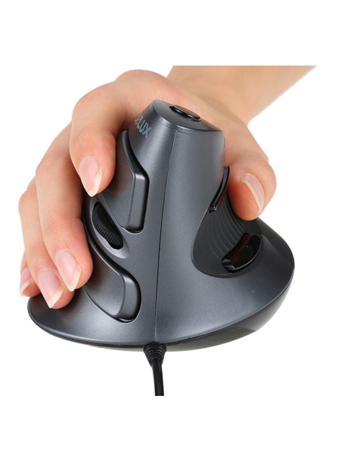 ديلوكس ماوس ضوئي سلكي بمنفذ USB أسود - Image 2