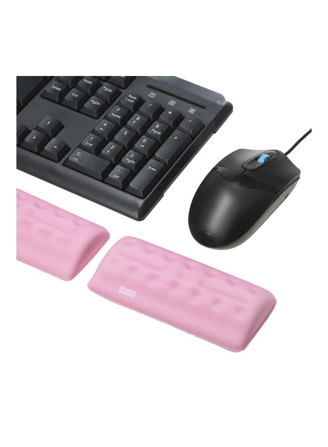 لوحة لإراحة المعصم من إسفنج ميموري فوم وردي - Image 3