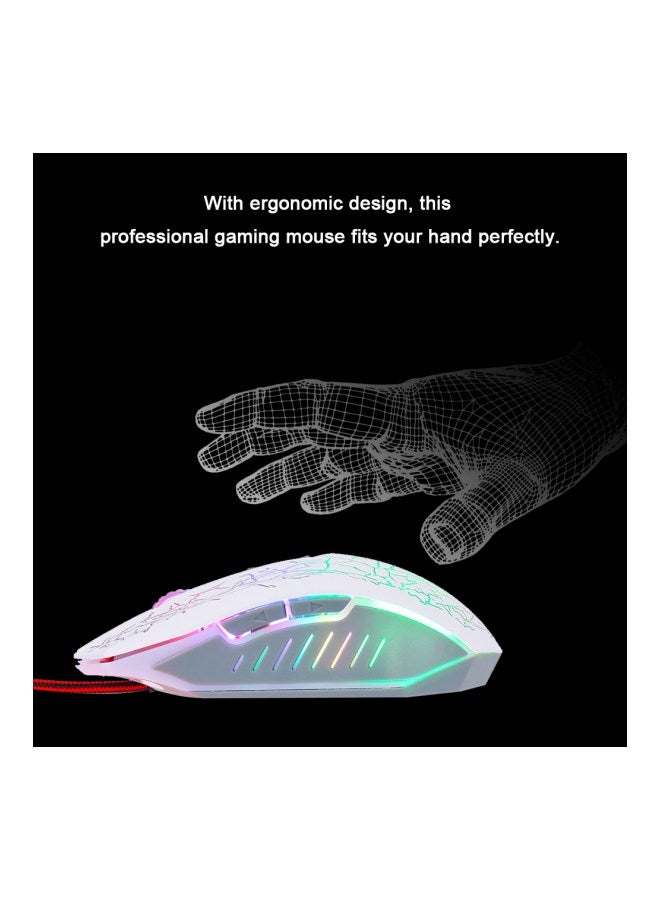 Wired Optical Gaming Mouse White  - Image 5