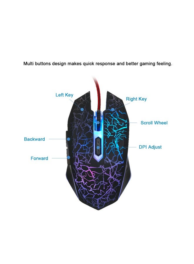 Generic DM1506 Wired Gaming Mouse Black  - Image 4