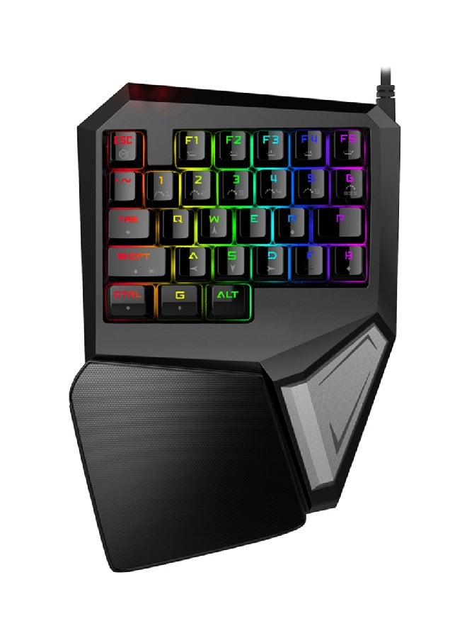 DELUX - USB Backlit Mechanical Keyboard Black - Image 1