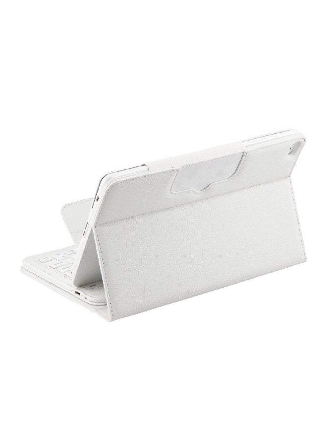 Wireless Bluetooth Keyboard With Case Cover For Huawei MediaPad M2 White