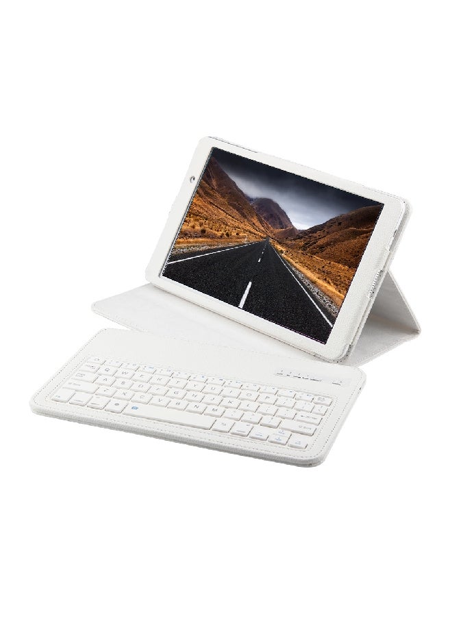 Wireless Bluetooth Keyboard With Case Cover For Huawei MediaPad M2 White