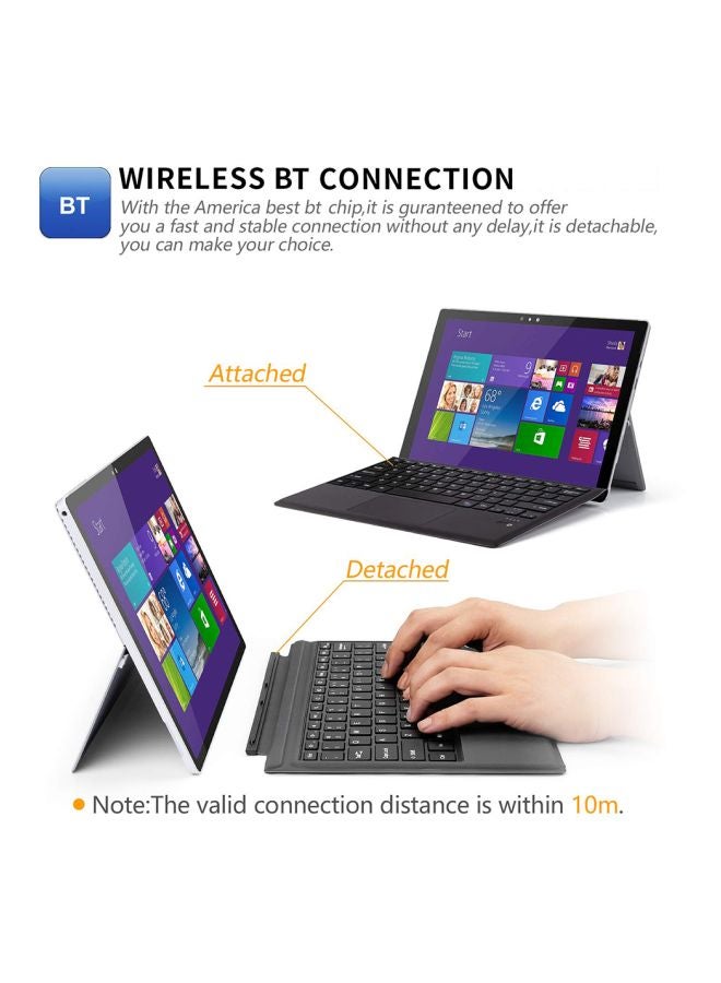 Generic - Bluetooth Wireless Keyboard For Surface Pro3/4/5/6 Black/White/Blue - Image 1