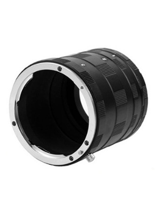 Adapter Macro Extension Tube Ring For Canon DSLR Camera Lens Black 