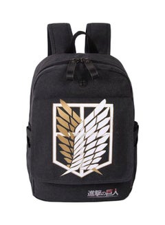 Attack On Titans Anime Canvas Backpack Black/White/Beige - v1564137803/N28549482A_1