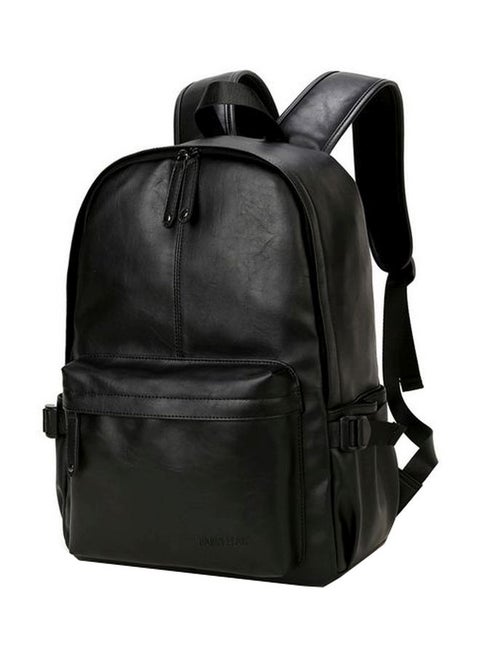 PU Leather Backpack Black