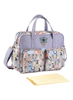 insular Printed Shoulder Bag Purple/Grey/Pink 