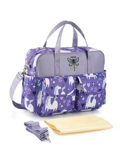 insular Printed Shoulder Bag Purple/Grey 