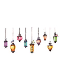 Bluelans Hanging Lamp Pattern Wall Sticker Multicolour 90 x 60cm 