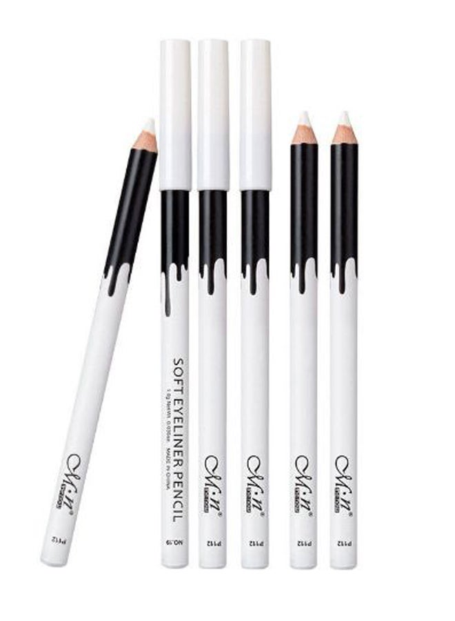 Menow 12-Piece Soft Eye Liner Pencil Set White - Image 2