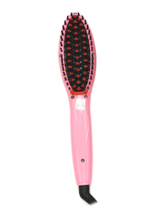 Electric Hair Straightener Comb Pink/Black