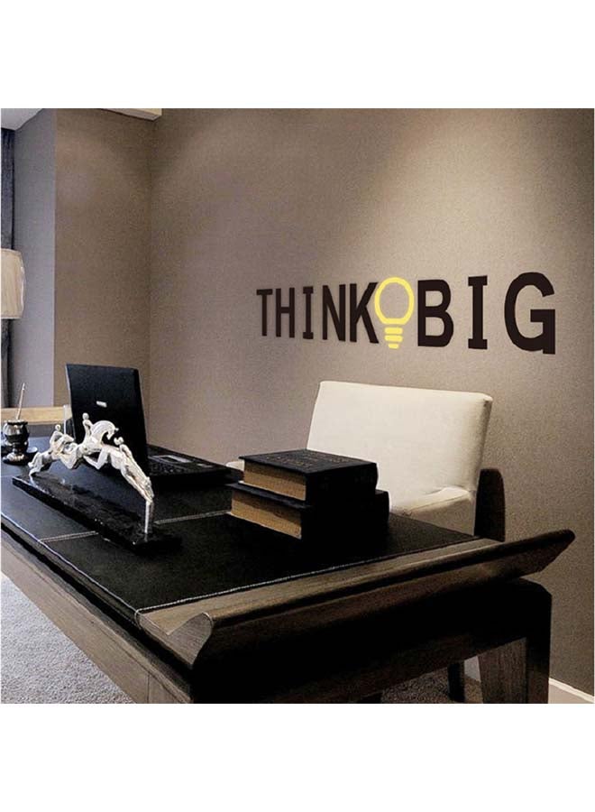 Creative Think Big Quote Wall Sticker Multicolour 60x12centimeter - Image 2