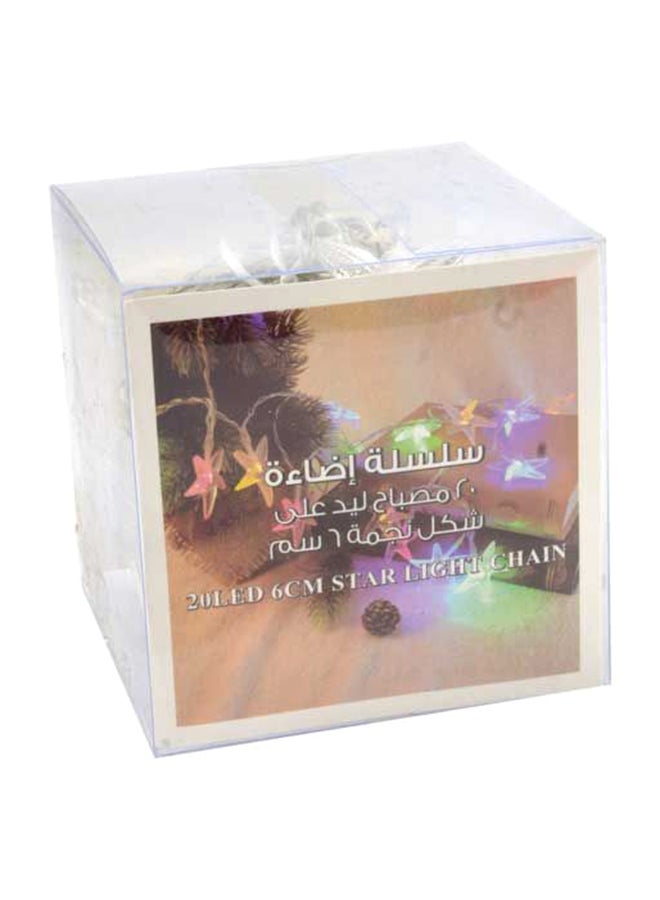سيرين سلسلة مصابيح بإضاءة LED على شكل نجوم بمقاس 6 سم من 20 قطعة متعدد الألوان 0.096كيلوجرام