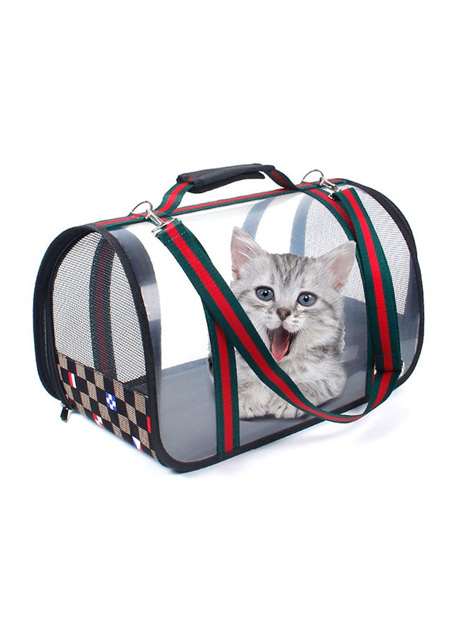 Portable Travel Pet Carrier Red - Image 2