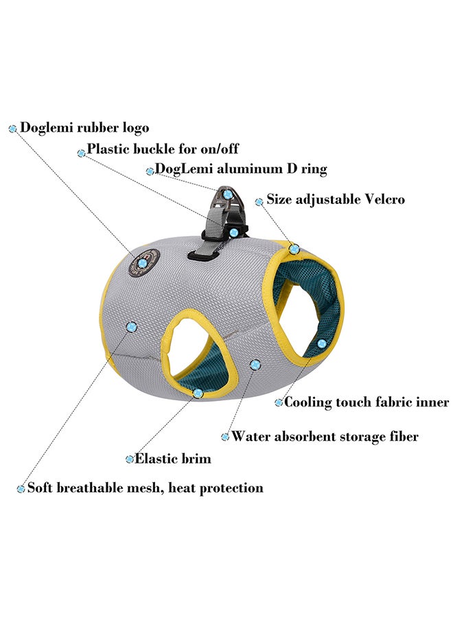 Cooling Harness Vest For Pet Dog Grey - Image 3