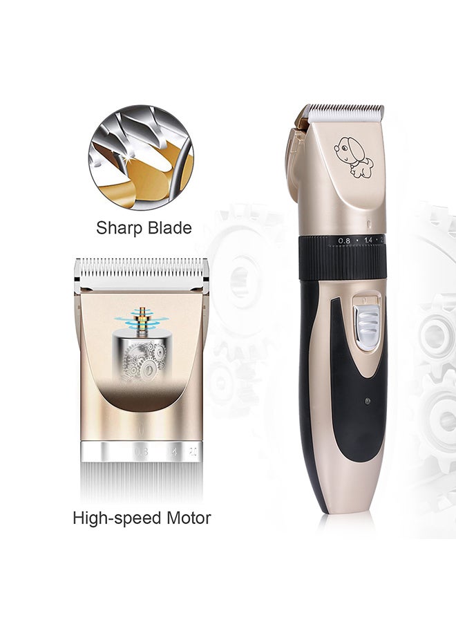 Rechargeable Low Noise Pet Grooming Hair Clipper Silver - Image 2