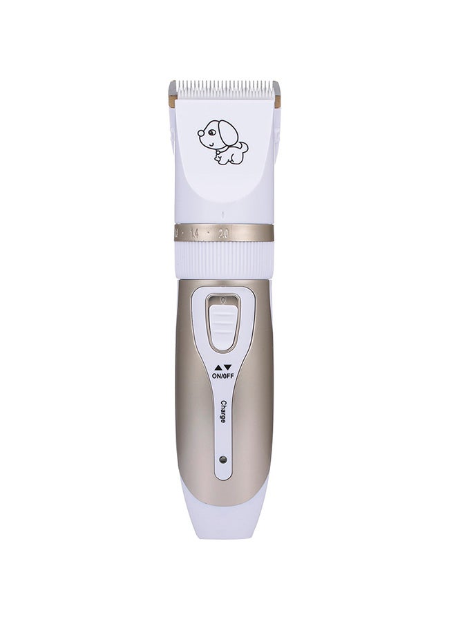 Rechargeable Low Noise Pet Grooming Hair Clipper Silver - Image 1
