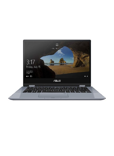 TP412UA-EC056T Convertible 2-In-1 With 14-Inch Display, Core i3 Processor/4GB RAM/256GB SSD/Intel HD Graphics 620 Processor Start Grey