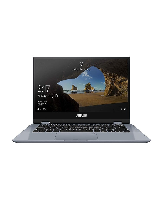 TP412UA-EC056T Convertible 2-In-1 With 14-Inch Display, Core i3 Processor/4GB RAM/256GB SSD/Intel HD Graphics 620 Processor Start Grey