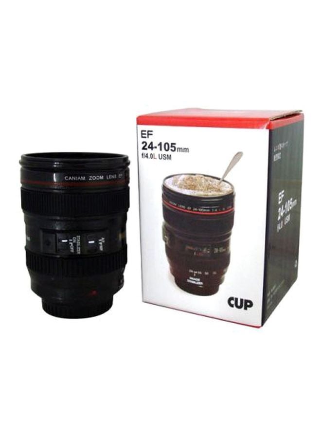 Camera Lens Shaped Coffee Mug Black