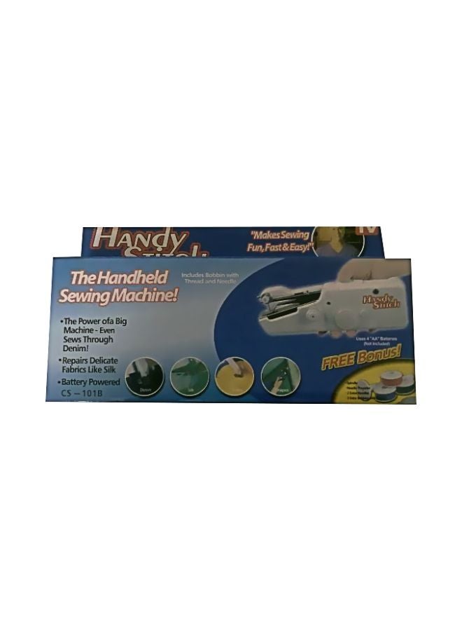 Handy Stitch Handheld Sewing Machine Off White/White/Silver CS-101B Off-White/White/Silver