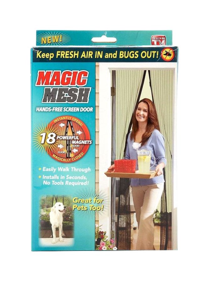 Anti-Mosquito Door Curtain Black 210x100cm