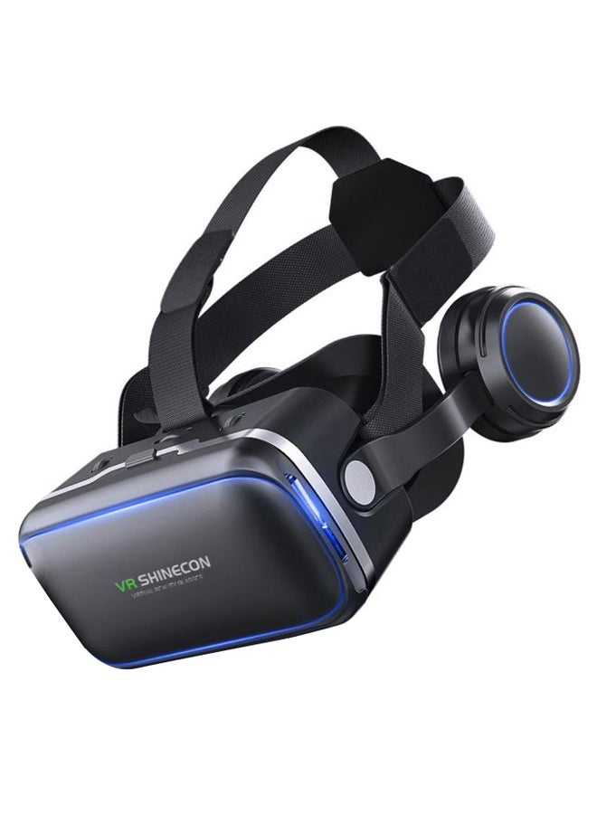 نظارات الواقع الافتراضي ثلاثية الأبعاد بلوح قابل للإزالة أسود