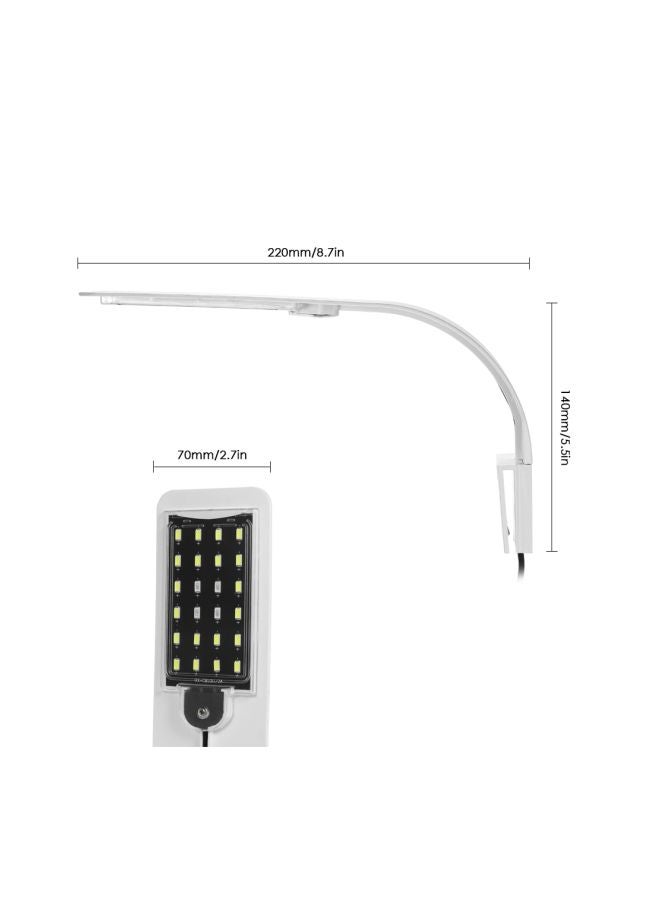 Aquarium Clip-on LED Lighting Lamp White - Image 2