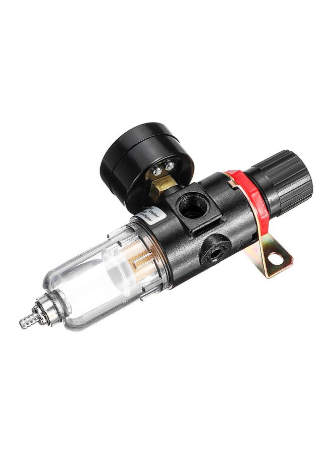Generic - Air Compressor Filter Water Separator Trap Tools Kit With Regulator Gauge - Image 1