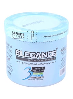 Elegance Triple Action Hair Gel White 1000ml 