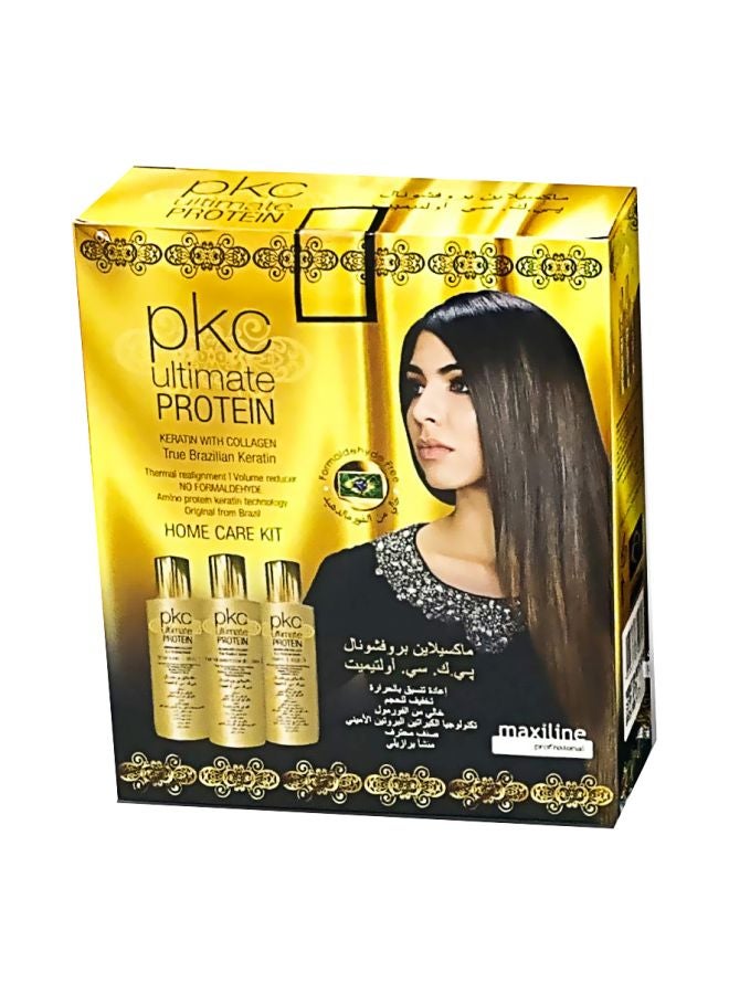 PKC 3-Piece Hair Treatment Cream Set Protein/Keratine/Collagen 100ml