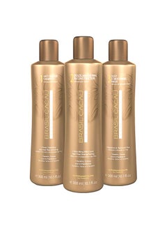 Pack Of 3 Keratin Shampoo With Conditioner And Mask Set 300ml - v1564205530/N28580566A_1