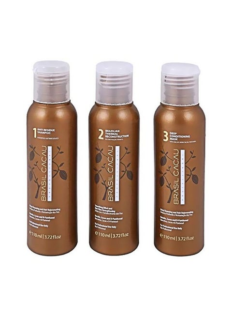 Keratin Shampoo With Conditioner And Mask Set 110ml
