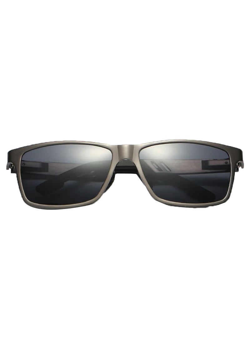 نظارة شمسية بإطار مستطيل للرجال