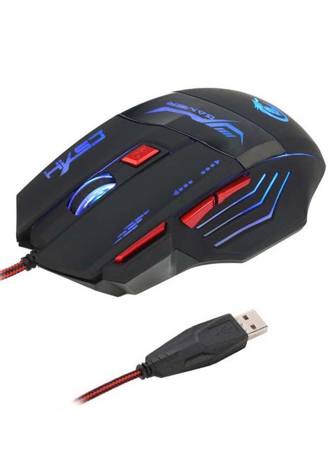 USB Wired Optical Gaming Mouse Black/Red/Blue