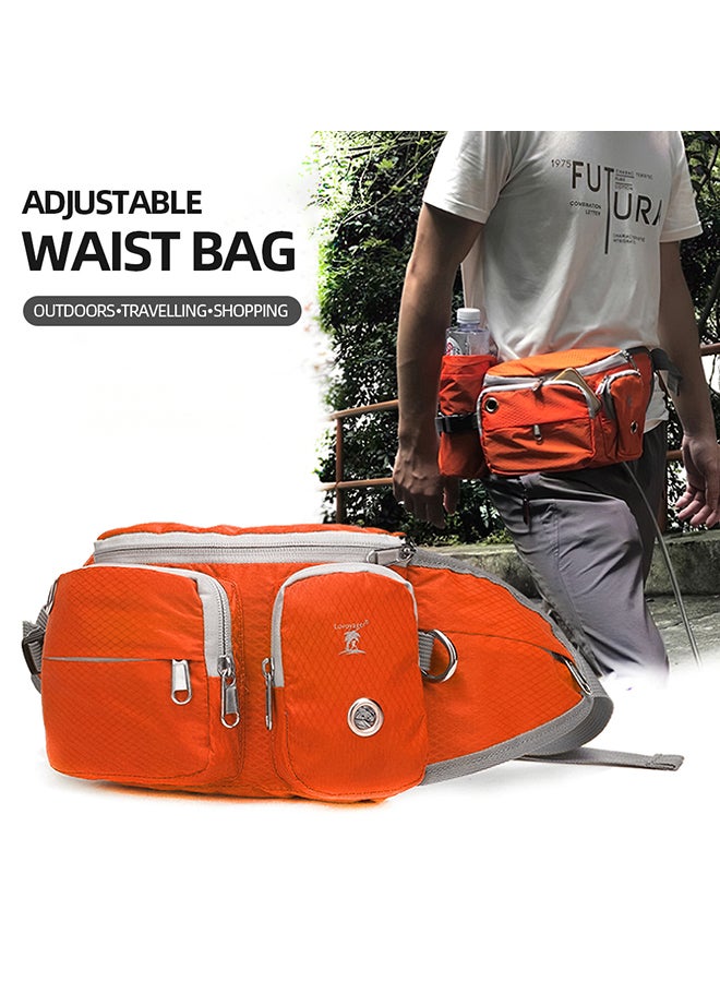 Generic Adjustable Hiking Pet Waist Bag Orange 200grams  - Image 2