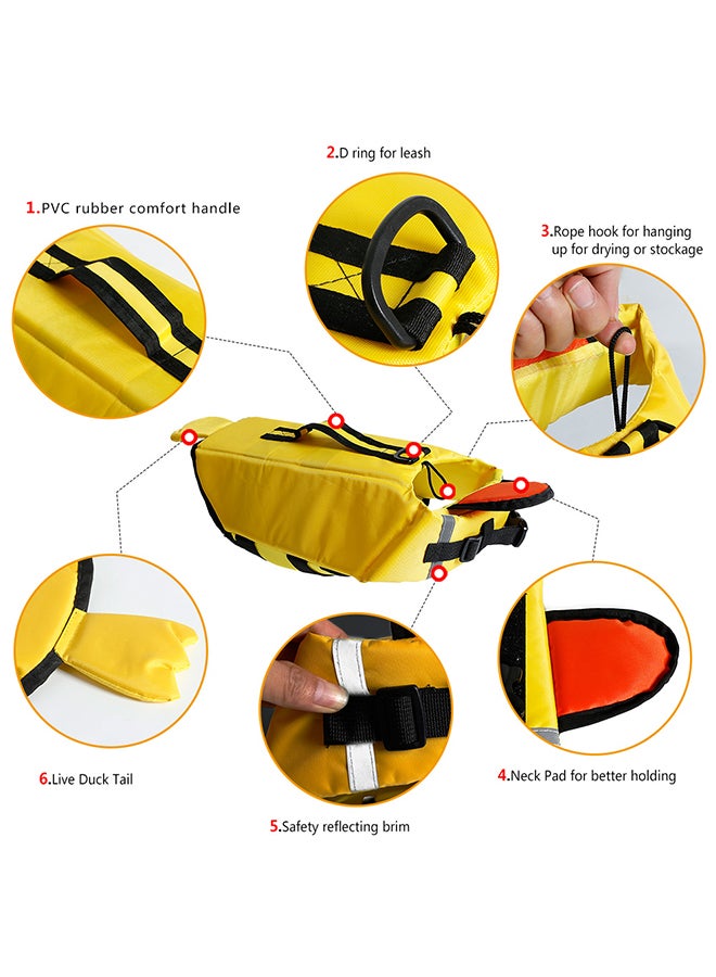 DogLemi Swimming Jacket Vest Yellow 420grams - Image 2