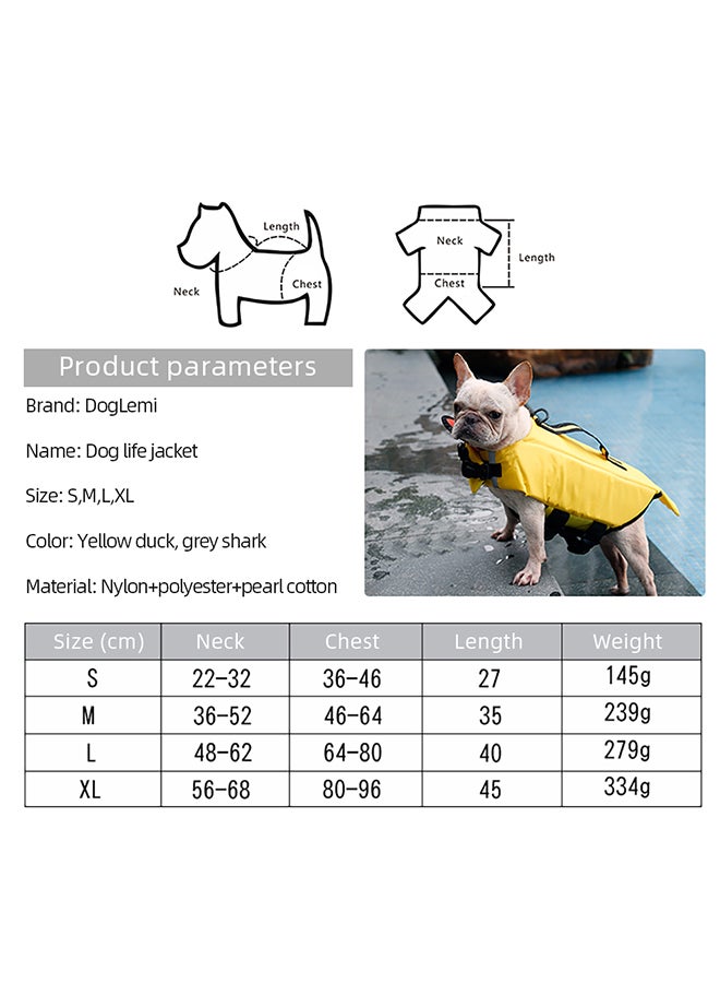 DogLemi Swimming Jacket Vest Yellow 420grams - Image 3