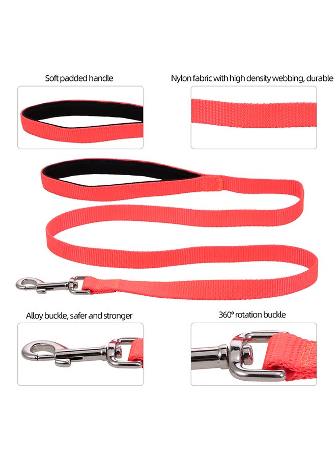 Training Leash With Padded Handle Orange/Black 103grams - Image 2