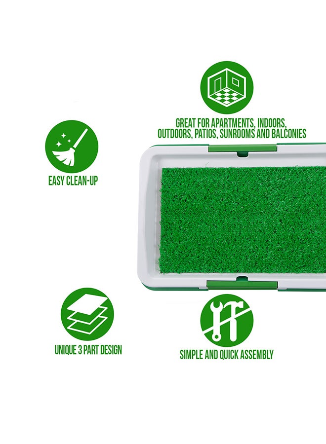 3-Layer Litter Training Box Green/White 1082grams - Image 4